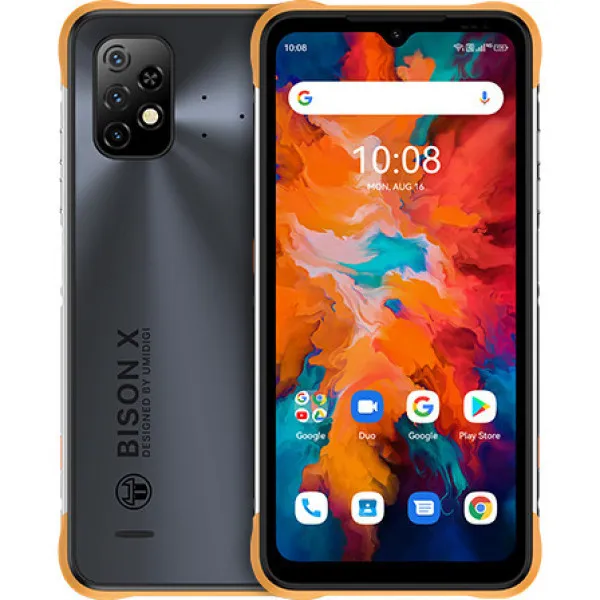 Смартфон UMIDIGI BISON X10 Orange 4\64gb 6150mAh Helio P60 NFC