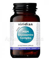 VIRIDIAN MSM Glucosamine complex - для укрепления суставов, кожи и сосудов, 30 капсул.