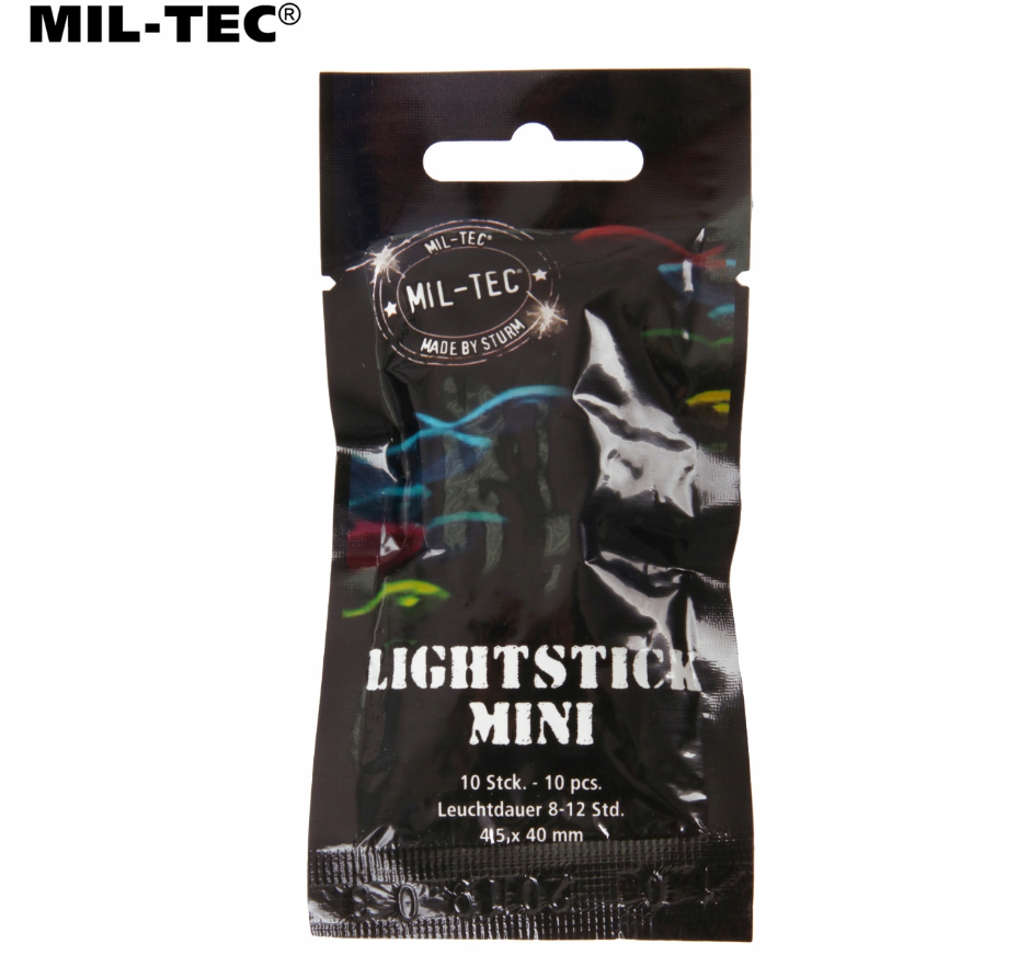 Химические фонари Mil-Tec Lightstick mini 14931501 10шт зеленые - фото 4 - id-p1807902898