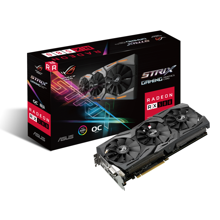 Відеокарта ASUS Radeon RX 580 ROG STRIX 8G GAMING GDDR5 Seller Refurbished