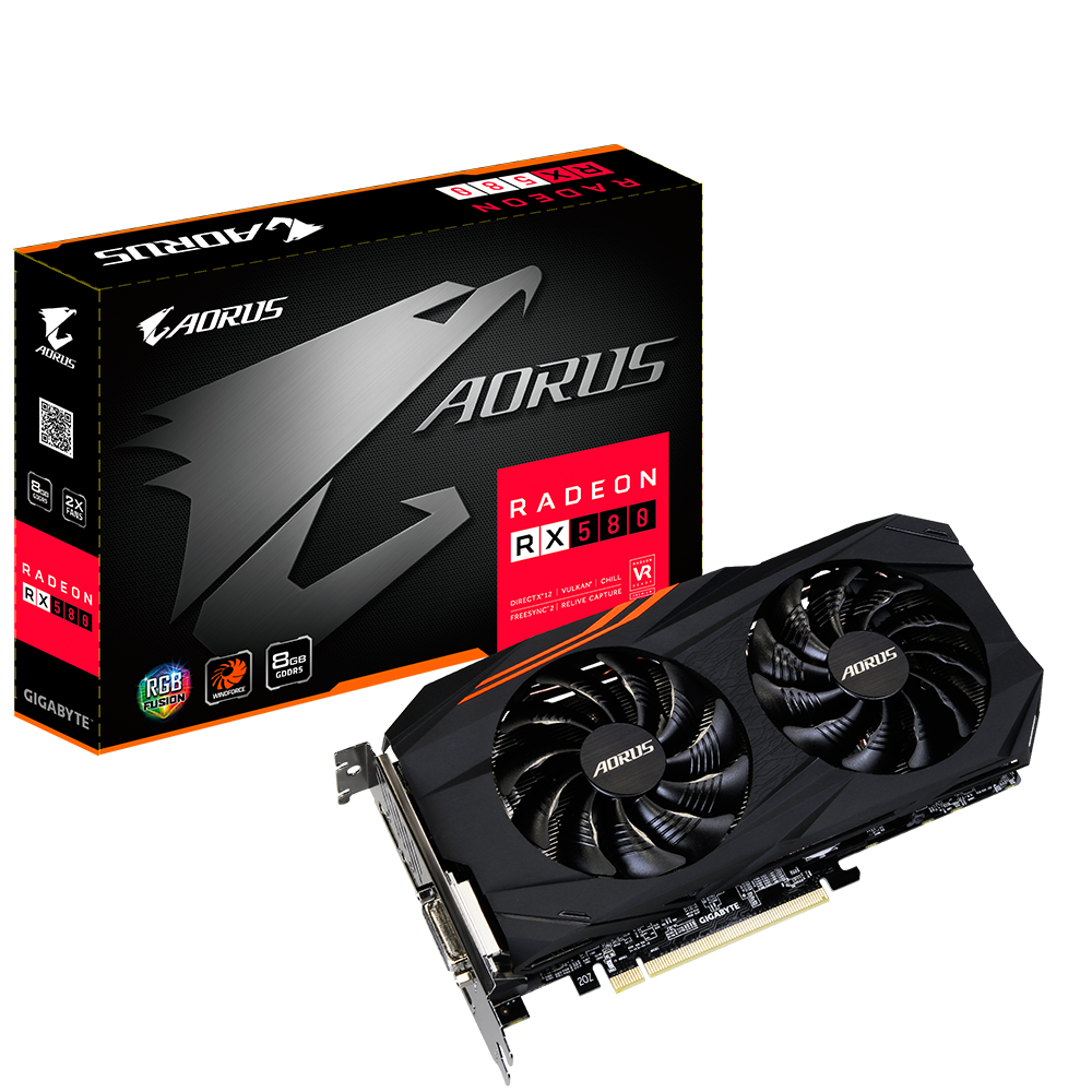 Відеокарта Gigabyte Radeon RX 580 AORUS 8G GDDR5 Seller Refurbished