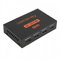 HDMI Splitter 4 PORT разветвитель с блоком питания