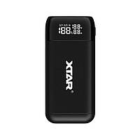 Зарядное устройство + повербанк XTAR PB2S SW , Li-ion, мобильное, 2 слота, двойной USB-C Black