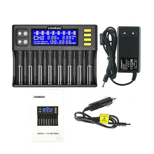Купити LiitoKala Lii-S8 зарядний пристрій на 8 Li-ion, LiFePo4, Ni-Mh ...