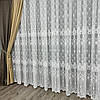 Бамбукова тюль з шикарною вишивкою №16154 у вітальню, спальню, фото 6