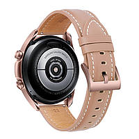 Кожаный ремешок PREMIUM для Samsung Galaxy Watch4 40mm / 44mm бежевый 20мм
