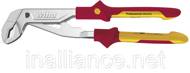 Кліщі для водяних насосів 250 мм діелектричні наскрізний шарнір Professional electric Wiha 33520