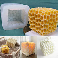 Форма для свечи медовый куб