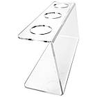 Тримач для ріжків, підставка для морозива на 4 ріжки, стійка вітрина пластикова, фото 2