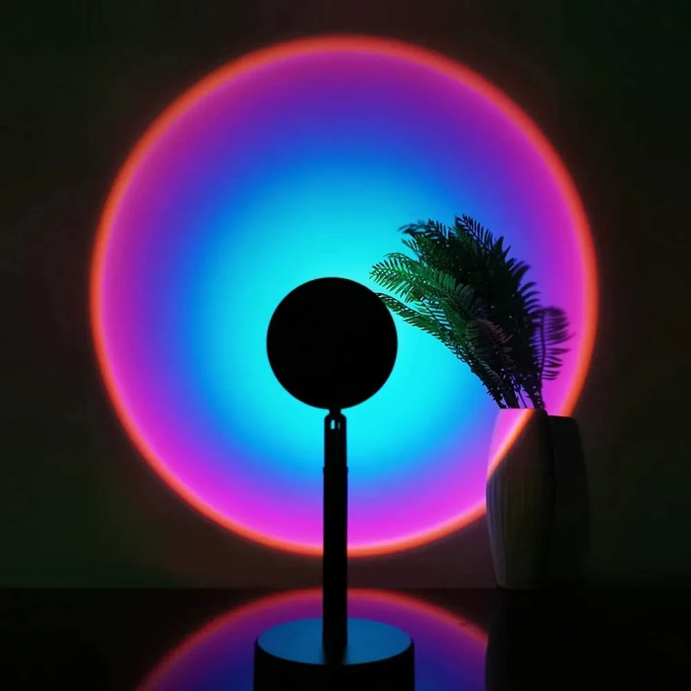 Проекційна настільна LED лампа RIAS Sunset Lamp Rainbow USB (3_01497), фото 1