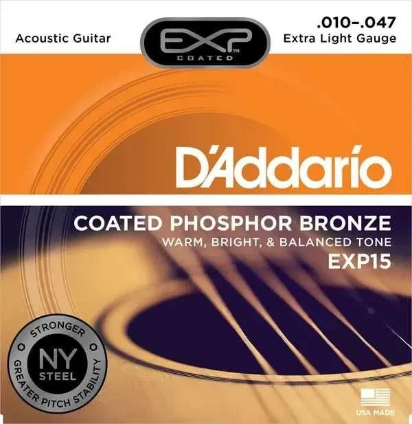 D'addario EXP15 Phosphor Bronze для акустичної гітари (.010)