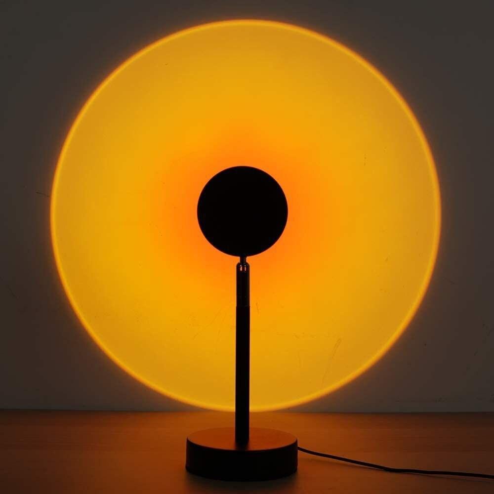 Проекційна настільна LED лампа RIAS Sunset Lamp "Захід сонця" USB 5W (3_01499), фото 1