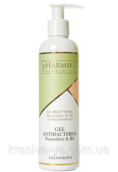 Гель антибактеріальний з вітаміном В3 та наносріблом Gel Antibacterial Vitamin B3 and Nanosilve, 250 мл