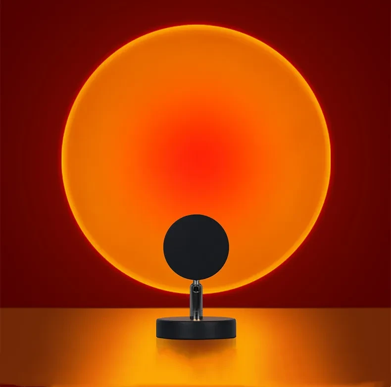 Проекційна настільна LED лампа RIAS Sunset Lamp "Сонце" USB 7W 13 см (3_01501)