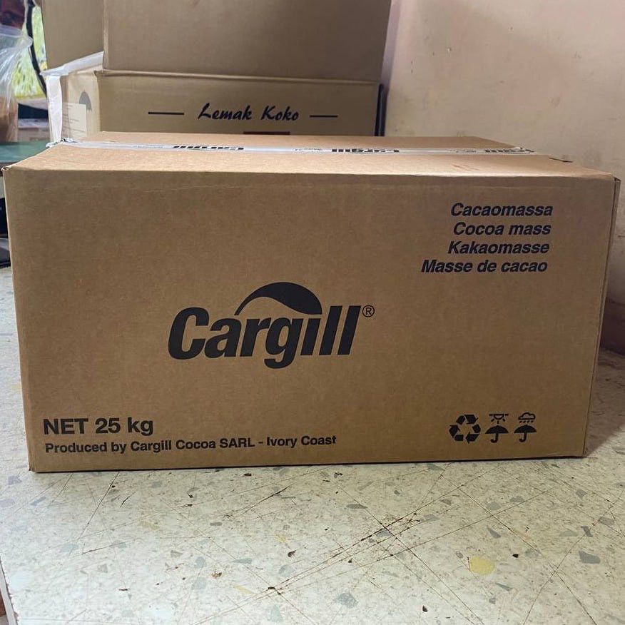 Какао терте 25кг ящик Cargill, Кот-д’Івуар