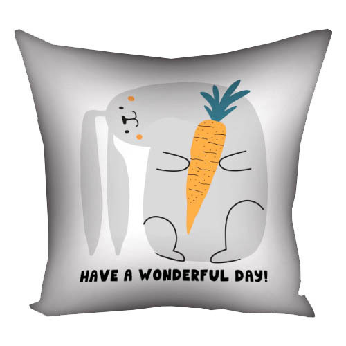 Подушка габардинова з принтом Have a wonderful day! 50x50 (5P_23NY047)
