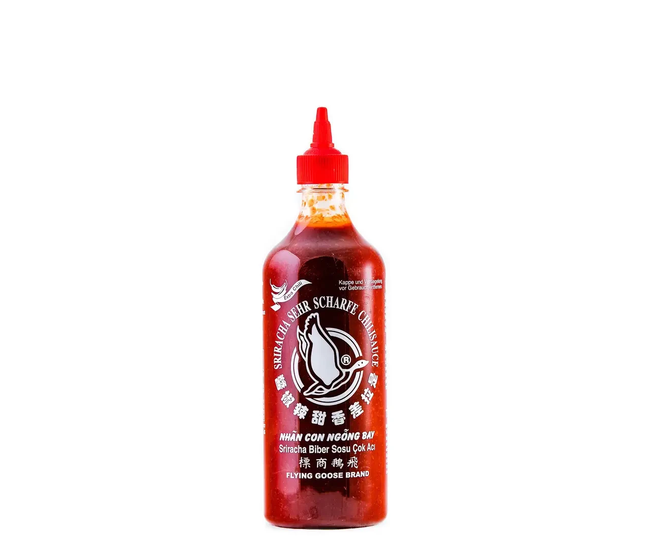 Соус Шрирача екстра-острый чили (70% чили) Sriracha Flying Goose Brand 730 мл - фото 1 - id-p1808039664