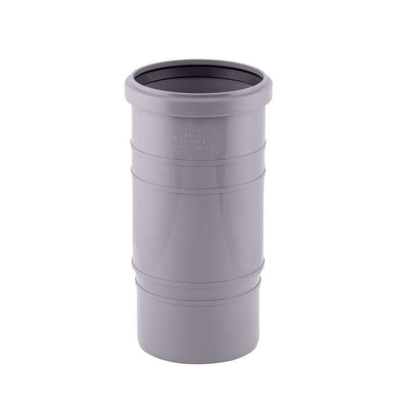 Муфта з поліпр. компенсац. патрубок 110х110 (1 гумка) д/каналіз. труб Арт.38318