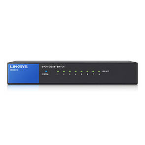 Комутатор LINKSYS LGS108-eu/SWITCH, GIGABIT, UNMANAGED, 8-PORT некерований, фото 2