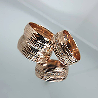 Позолоченные обручальные кольца любой размер - серебряные обручальные кольца с позолотой