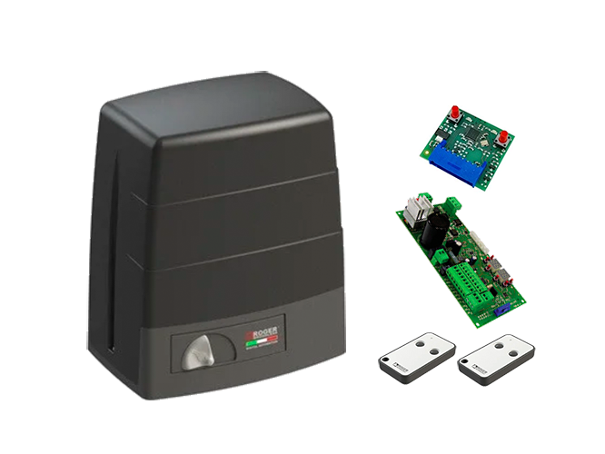 Roger BM30/400 mini kit - автоматика для відкатних воріт вагою до 500 кг і довжиною стулки до 8 м