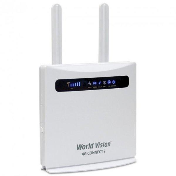 4G WiFi маршрутизатор стаціонарний World Vision 4G CONNECT 2 з акумулятором LTE Cat.4