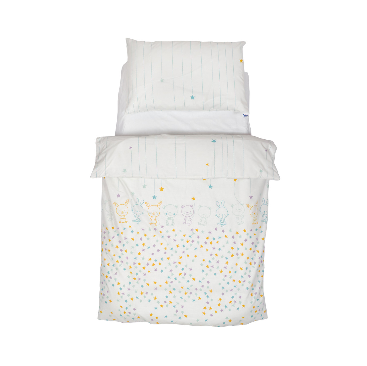 Постільний комплект 5 ел Twins Organic Line, Bunnies mint, ментол, фото 1