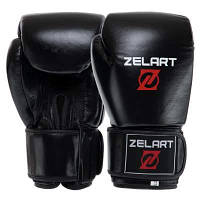 Перчатки боксерские кожаные Zelart VL-8477 10-14 унций цвета в ассортименте Код VL-8477