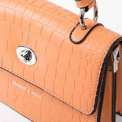 PODIUM Сумка Жіноча Класична віск-шкіра FASHION 01-06 17057 orange, фото 2