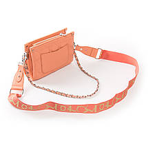 PODIUM Сумка Жіноча Класична віск-шкіра FASHION 01-06 7116 orange, фото 3