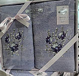 Подарунковий набір із 2 рушників у коробці Туреччина лазня+обличчя, фото 3