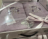 Подарунковий набір із 2 рушників у коробці Туреччина лазня+обличчя, фото 5