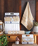 Набір махрових турецьких рушників із 4 шт. для обличчя й тіла, фото 4