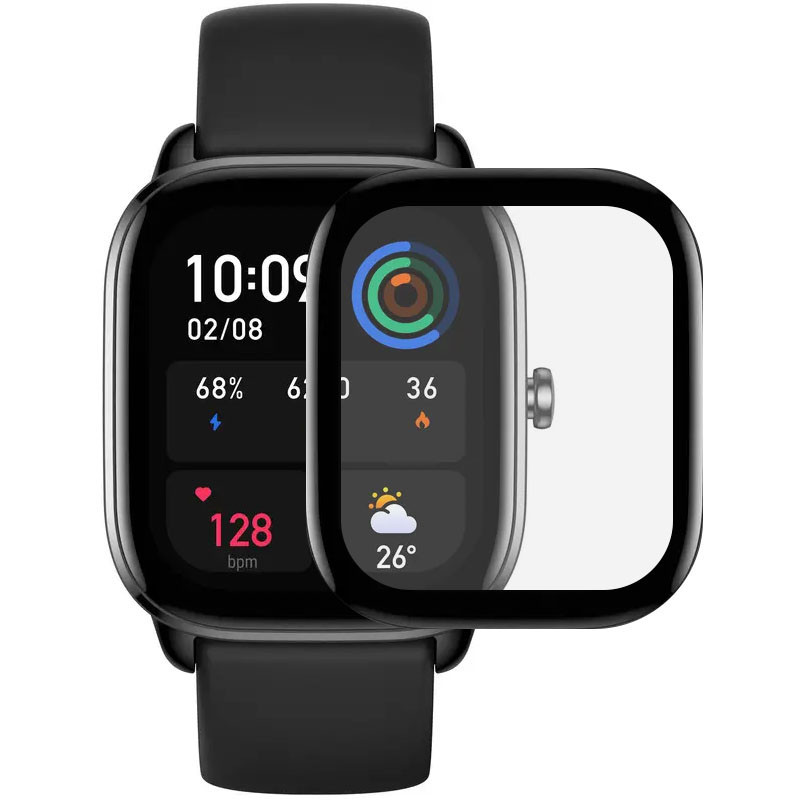 Полімерна плівка 3D (full glue) (тех.пак) для Xiaomi Amazfit GTS 4 mini