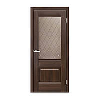 Межкомнатная дверь ПВХ Омис Smart C070CD 700 мм стекло бронза дуб бордо