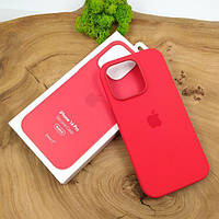 Силиконовый чехол Original Silicone Case with MagSafe Iphone 14 Pro Red