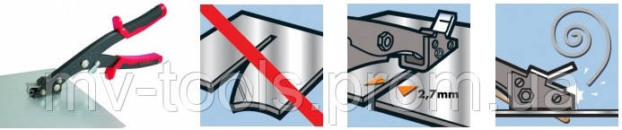 Купить Ножницы для металлочерепице просечные EDMA шлицевые SUPERCOUP ...