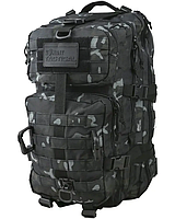Якісний якісний тактичний місткий рюкзак Hex-Stop Reaper Kombat Tactical 40 л Мультиким Чорний мультикам