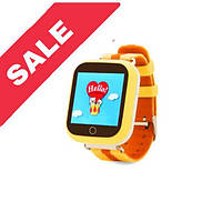 Детские умные смарт часы SMART WATCH Q100S (GPS + LBS + WIFI) YELLOW