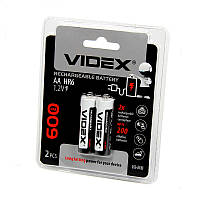 Аккумулятор VIDEX AA 600 mAh 2шт Ni-MH