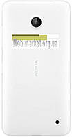 Задняя крышка для Nokia 630 Lumia Dual Sim / 635 Lumia белая с боковыми кнопками
