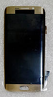 Модуль (дисплей + сенсор) для Samsung G925F Galaxy S6 Edge AMOLED золотой