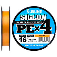 Шнур Sunline Siglon PE н4 300m 2.5/0.270mm 40lb/18.5kg Помаранч (1658.09.58)