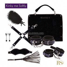 Подарунковий набір для BDSM Rianne S — Kinky Me Softly Black: 8 предметів для задоволення