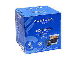 Кава в капсулах Carraro Decaffeinato DOLCE GUSTO без кофеїну, 16 шт (8000604900739)