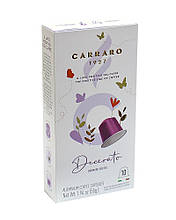 Кава в капсулі Carraro NESPRESSO "Decarato" 10*5.2 g