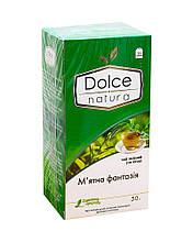 Чай-сашет конц.зелений "М"ятна фантазія" 50г DOLCE NATURA 12 шт/упак