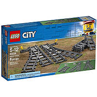 Конструктор LEGO City Железнодорожные стрелки 60238, World-of-Toys