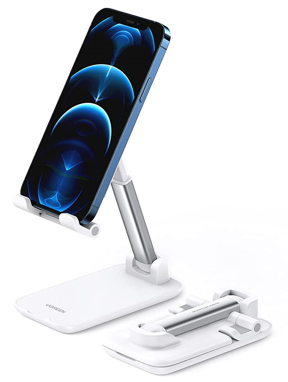 Настільна підставка для смартфона до 7.2" Ugreen LP373 Foldable Phone Stand White