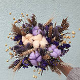 Букет бузковий сухоцвітний, фото 3